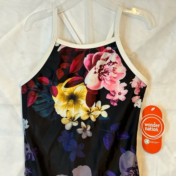 NWT Girls One Piece Swimsuit w/ Matching Jacket- Sz 4/5 - Picture 4 of 10